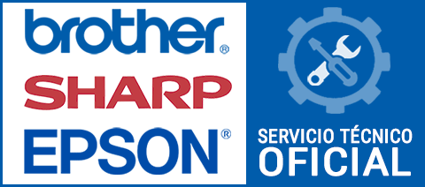 Servicio técnico oficial: EPSON, SHARP y BROTHER. 